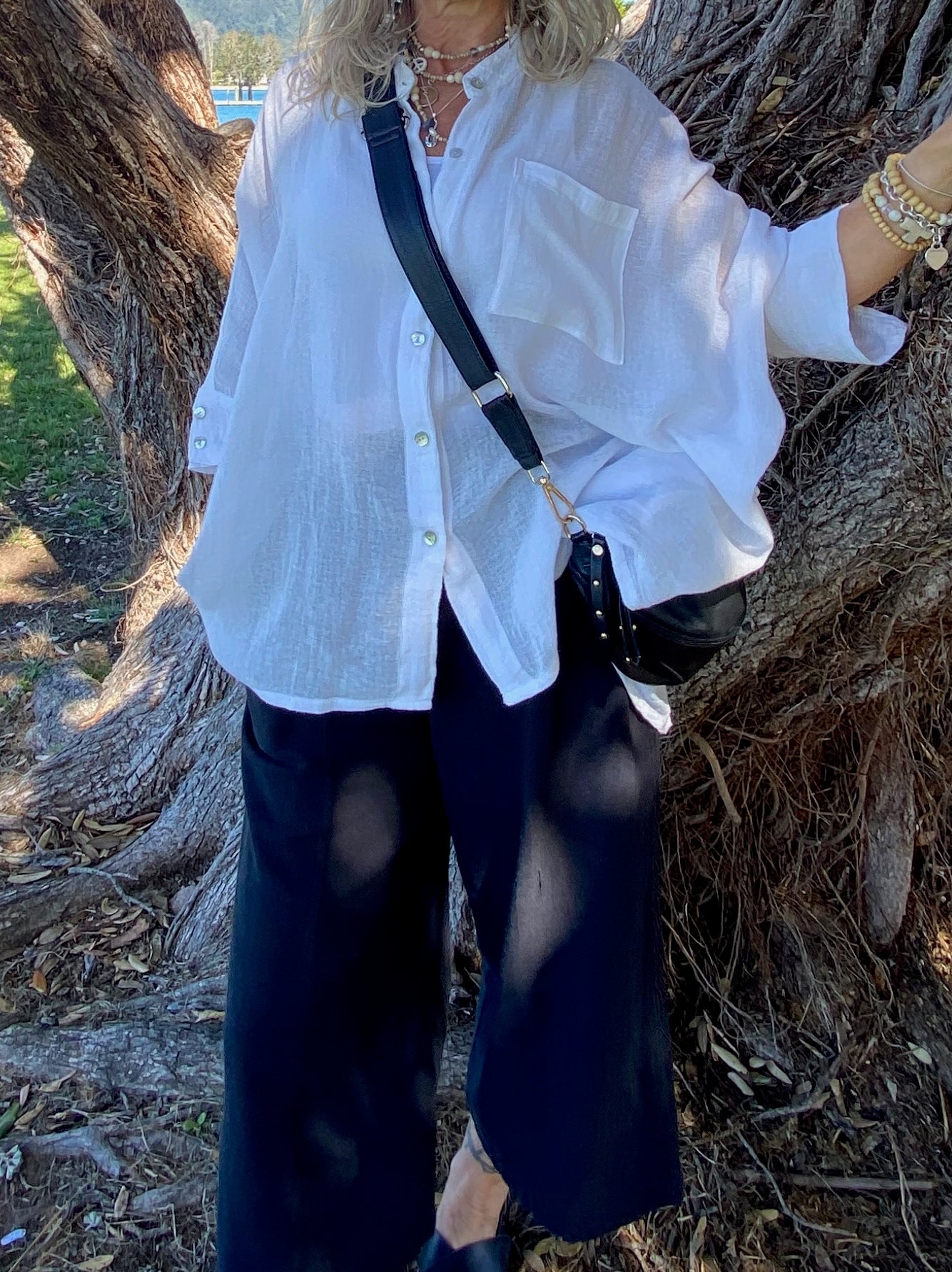 ISABELLA BOEHMERIA NIVEA RAMIE BAG SHIRT